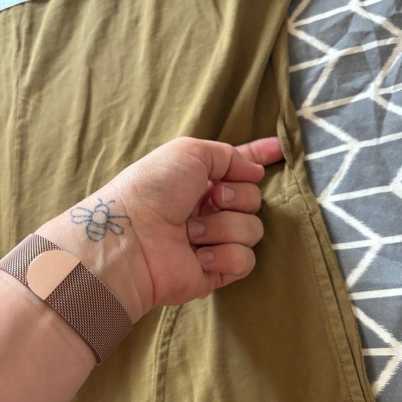 NWT Nightcap Clothing Olive Green Wide Leg Jumpsuit Size Medium 100% Cotton - Picture 10 of 13